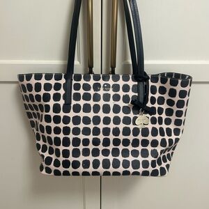 Spotted Black and Pink Tote Bag